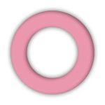 Růžový kroužek 4,5 cm