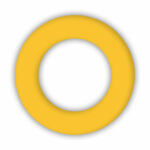 Žlutý kroužek 4,5 cm